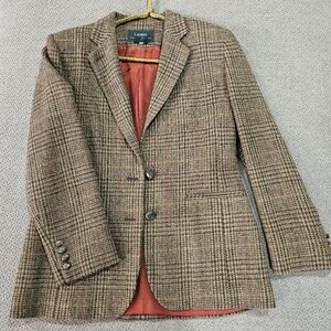 Vintage Ralph Lauren Glencheck Plaid Wool Blazer Size:6